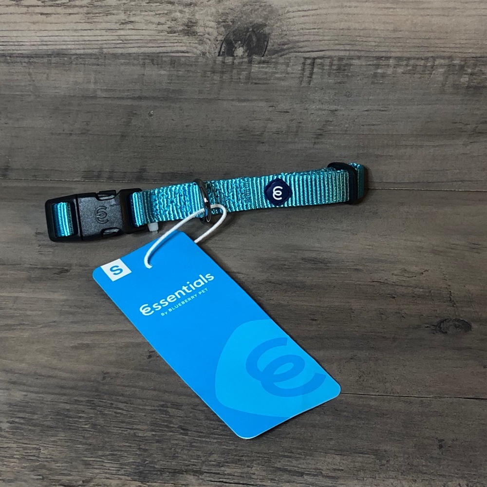 Teal Dog Collar Small